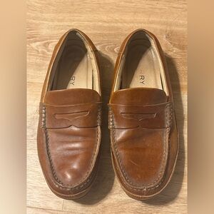 Sperry Hampden Mens Sz9.5M Penny Loafers Slip On Drivers Brown Leather